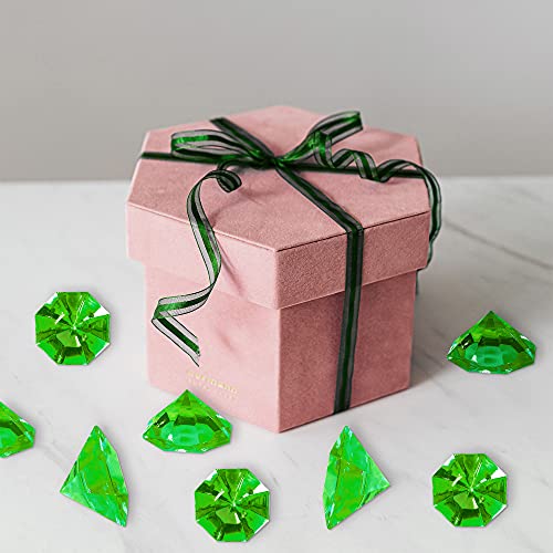 Super Z Outlet Acrylic Colorful Round Treasure Gemstones For Table Scatter, Vase Fillers, Event, Wedding, Arts & Crafts, Birthday Decorations Favor (36 Pieces) (Apple Green) #TOP5