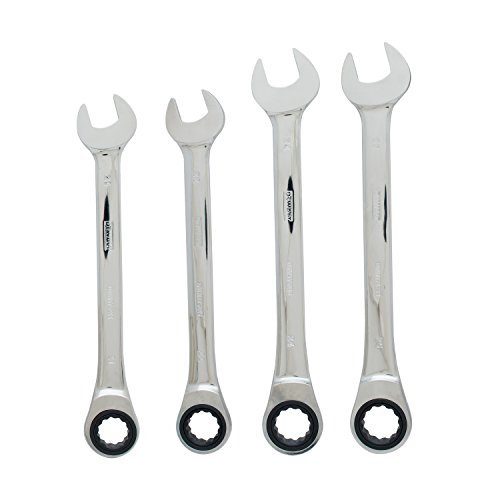 DEWALT Ratcheting Combination Wrench Set, 4-Piece Metric (DWMT74194)