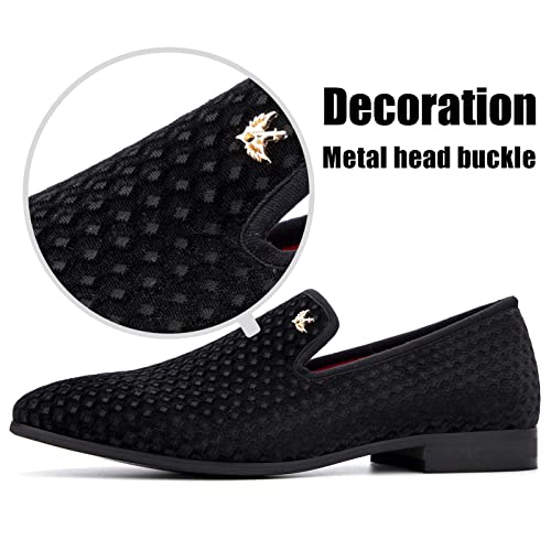 Image of JITAI Men's Dress Shoes - Casual Rubber & Leather Loafers for Men - Fashion Business Formal Wear