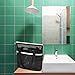 Fammart Mesh Shower Caddy Portable with Zipper & 2 Pockets - Quick Dry Shower Bag Toiletry Tote Hanging for Travel Gym Camp Beach - Organizer Bag Bathroom Essentials for College Dorm
