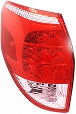 Evan-Fischer Tail Light Lens and Housing Compatible with 2006-2008 Toyota RAV4 Driver Side