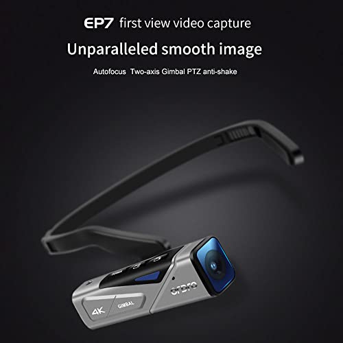 câmera de vídeo,mewmewcat EP7 Head Wearable 4K 60fps Câmera de vídeo Vista em primeira pessoa Filmad