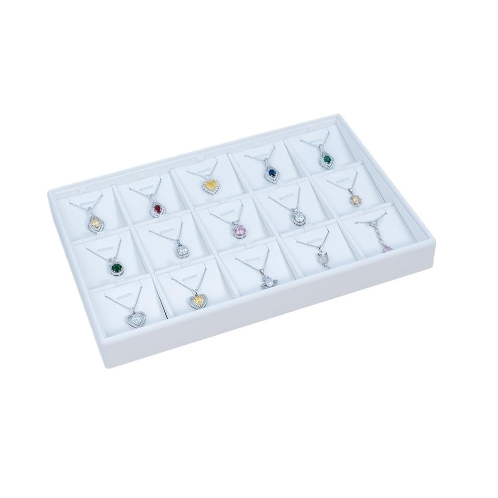 Armadi Jewelry Display Box White Necklace Pendant Chain | Display Stand