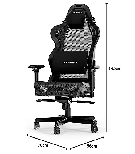 (l'originale Air R1S Sedia Gaming, Mesh, Nero-Nero, Fino a 200 cm - Sedia gaming - Immagine 2