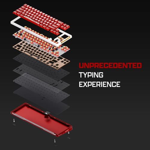 Image of OOCTPK Chilkey Slice68 HE Mechanical Keyboard Gaming Keyboard Wired, 68% Hot Swappable Custom Hall Effect Aluminum Keyboard with Flux Switch, Rapid Trigger, 8K Polling, RGB Magnetic Switch, for PC Mac
