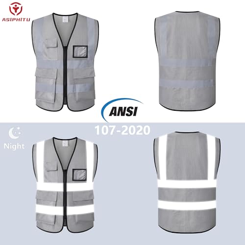Image of Reflective Safety Vest for Men Women Construction Vest Meet ANSI /ISEA Standard