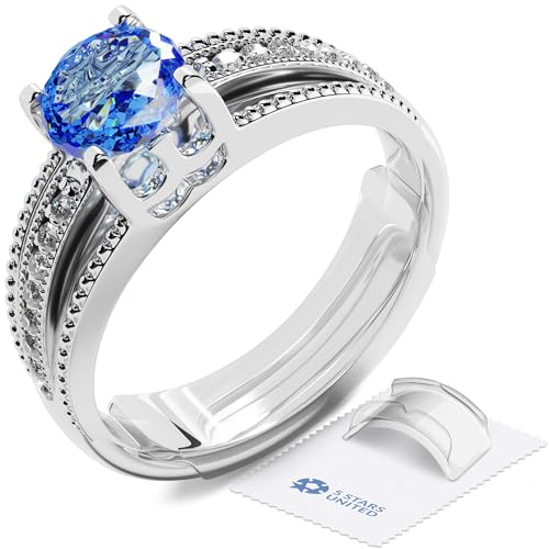 Ring Sizer Adjuster for Loose Rings - Fits Flat Bands Up to 6mm, 6 Pack Easy-Clip Guards, Spacers & Tighteners, Reduces Size by 0.5-1, Invisible Design for Women & Men by 5 STARS UNITED