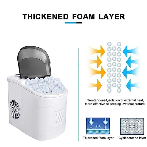 Máquina para hacer cubos de hielo portátil de 15 kg miniatura 5