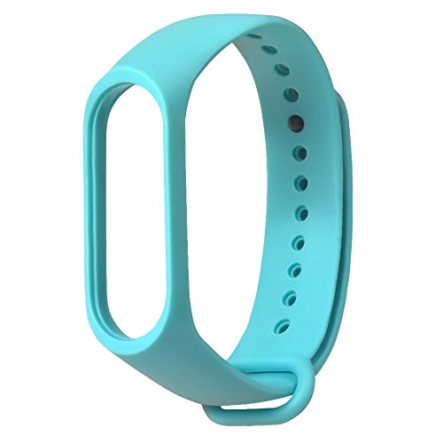 Banda de Reloj para Xiao Mi Band 3 - Correa de Silicona Moda Sports Pulsera - Ajustable Repuesto Correa de Reloj Watch Band Accesorios para Hombre Mujer Baohooya (Menta Verde)