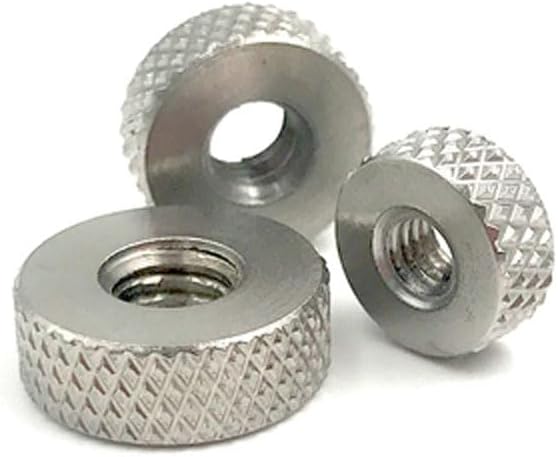 M3 M4 M5 M6 Thumb Knurled Nut Hand Round Screw Nuts Stainless steel - (Size: 10 xM4 x4mm(10pcs))
