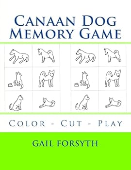 Paperback Canaan Dog Memory Game: Color - Cut - Play Book
