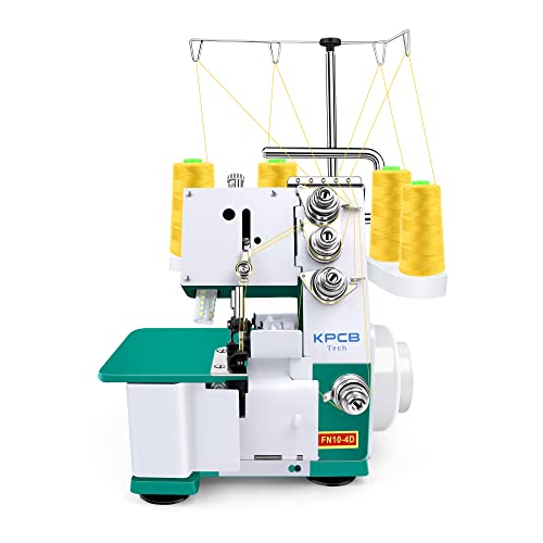KPCB Serger Sewing Machine Overlock Machines with Upgraded LED Light and Accessories Kit (Green)