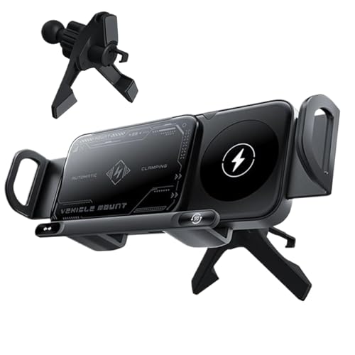 Cargador inalámbrico para coche soporte de teléfono salpicadero y carga rápida 15W para vehículo RV