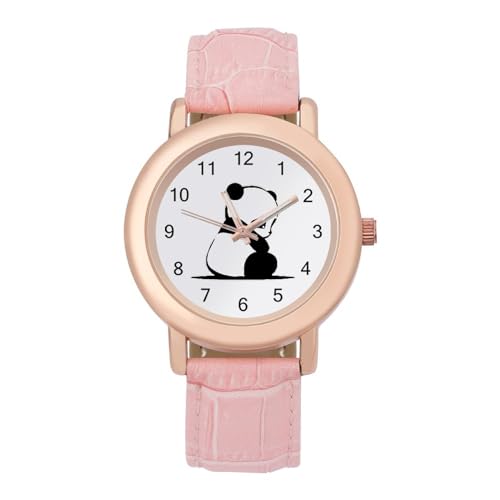 Sad Panda Classic Watches for Women Funny Graphic Pink Girls Watch Easy to Read, style