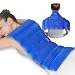 Atsuwell Large Microwave Heating Pad for Back, 22 x 13 '' Full Back Heat Pad Microwavable with Warm and Cold Compression, Reusable Microwavable Heating Pads for Neck Shoulder, Blue