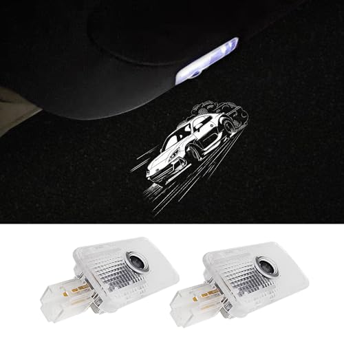2 pcs LED Car Door Logo Lights Courtesy Projector Laser Welcome Light Ghost Shadow Puddle lamp Compatible for BRZ ZD8 2022-present Accessories (BRZ Track, ZD8; 2022-present)