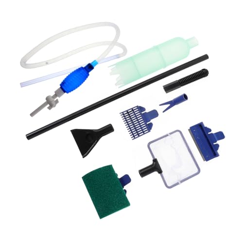 Mikikit 1 Set Professional Fish Tank Cleaning Tool Water Changer Long Handle Brush for Easy Aquarium Maintenance Flow Control for Daily Water Changes