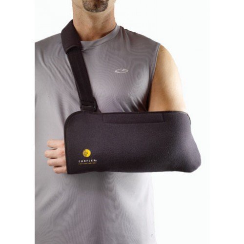 Corflex Tricot Arm Sling - Comfortable Arm Sling-M - Black