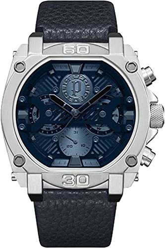 Montre homme Police Norwood en quartz avec bracelet cuir noir PEWJF2226802