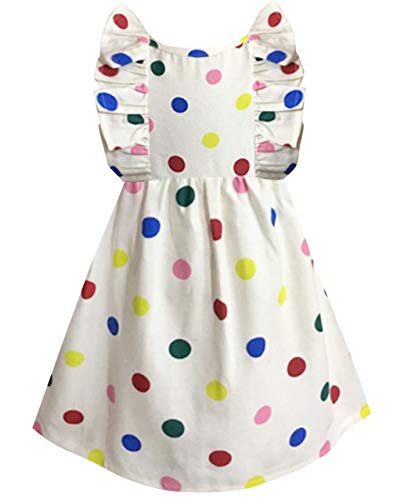 Image of A.T.U.N. (ALL THINGS UBER NICE) Girls Cotton Skater Knee Length Casual Dress | Sleeveless Printed Dress