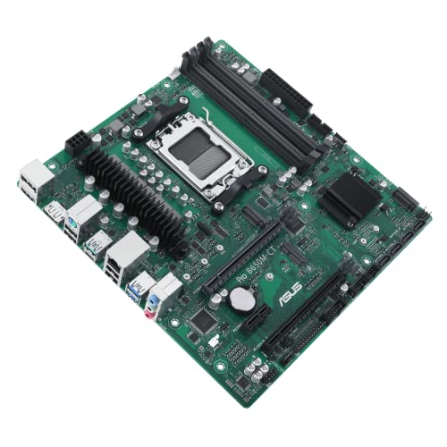 Image of ASUS Pro B650M-CT-CSM AMD B650 AM5 Ryzen Desktop 9000 8000 & 7000 Micro-ATX mATX business motherboard DDR5, PCIe 5.0, USB 3.2, M.2, with enhanced security, reliability, manageability & serviceability
