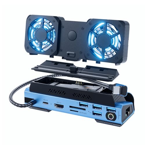 Station d'accueil à vapeur 4K 60Hz avec refroidissement actif amovible