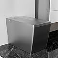 WinZo Square Smart Toilet with Tank Built-in,Square With Auto Flush, Rectangle Heated Bidet & Drying, Night Light Convenient For Seniors, Luxury Bathroom Or Low Water Pressure Space (Matt Grey)