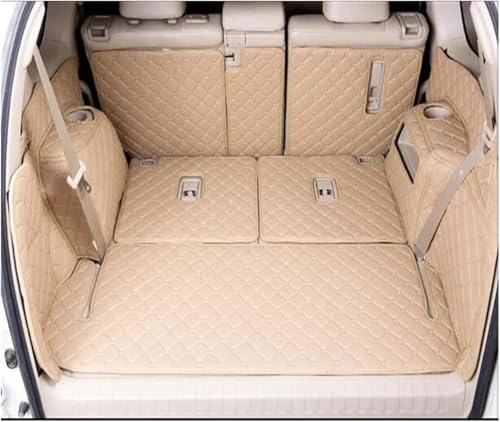Tapis de voiture chic pour Toyota Prado 150 7 places avec tapis de coffre beige