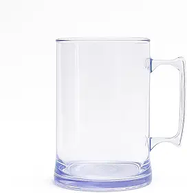Conjunto de 30 Canecas de Chopp em Acrílico Cristal, 300ml, Transparente