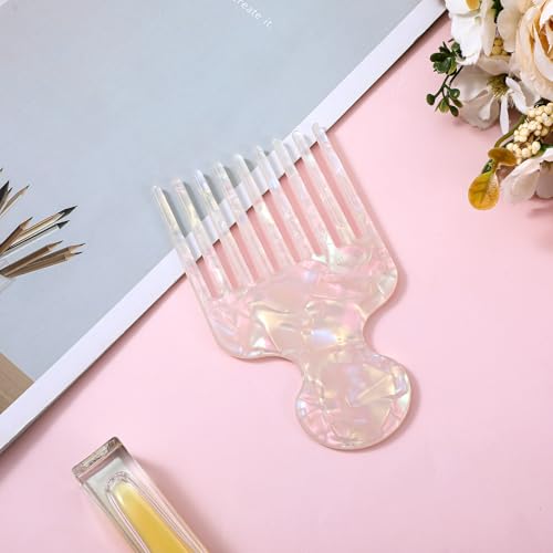 Peine para cabello rizado con dientes anchos 12.2 cm miniatura 5