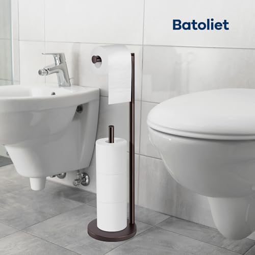 image for Batoliet Toilet Paper Holder Stand,Toilet Paper Holder Free Standing,B
