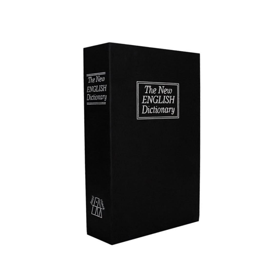 Faroby Black Home Dictionary Book Safe Metal Lock Box With Combination Lock, Secret Hidden Storage For Valuables,