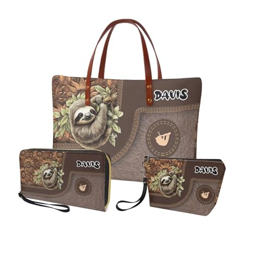 Set personalizado de bolso y billetera 3 piezas para mujer miniatura 1