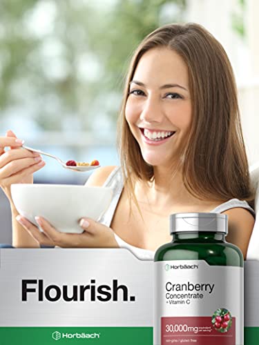 Cranberry Concentrate Extract + Vitamin C | 30,000mg | 150 Capsules | Triple Strength Ultimate Potency Formula | Non-GMO and Gluten Free Cranberry Pills Supplement | by Horbaach - Image 8