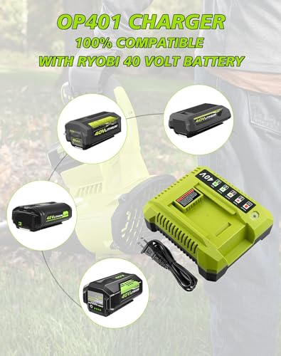 Image of 40 Volt 7.5Ah Battery Replacement for Ryobi 40V Battery 2Pack | Compatible with Ryobi 40 Volt Battery OP4026 OP40601 OP4050A OP4040 OP4030 OP4050 Cordless Power Tools & Chargers