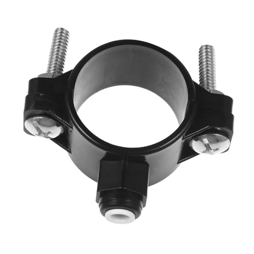 TOBBOMEY Válvula de Silla de Drenaje Plástica para Purificador de Agua Adaptador de Manguera con Rápida Accesorio para Sistema de Negro Antidesgaste y Seguro
