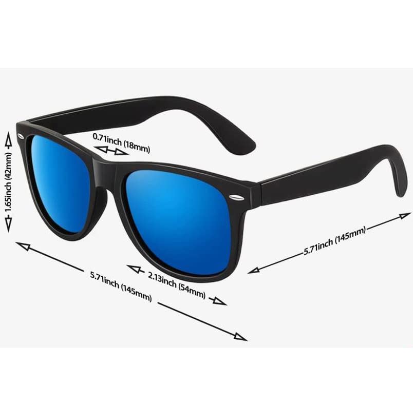 Younky Black & Blue Aviator Sunglasses Combo For Men & Women with UV Protection (Lens Black & Blue ||Frame-Black|| Ynk-UPD-032) - Pack of 2 1