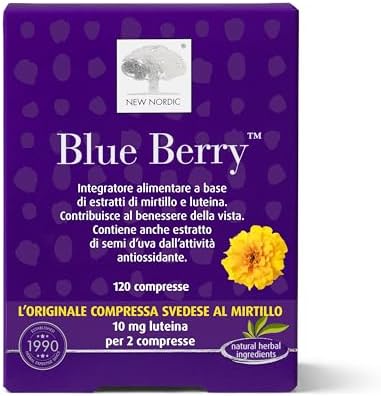 New Nordic Blue Berry Integratore Alimentare Utile per la Funzion...