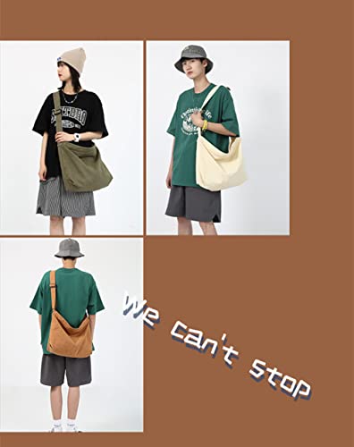 Image of Women Shoulder Bags Canvas Tote Bag Handbag Large Hobo with Pockets Work Bags for Women and Men