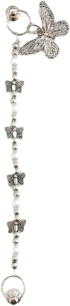 DOITOOL Silver Alloy Butterfly Phone Case Charm Ornament for DIY Decor