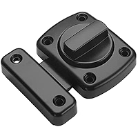 2-Pack Rotating Bolt Latches - Zinc Alloy Security Lock For Doors, Cabinets & Pet Gates