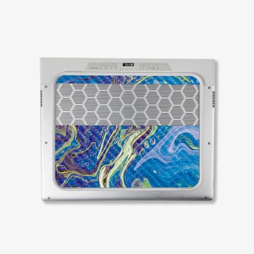 Image of MightySkins Carbon Fiber Skin Compatible with Alienware X14 R2 (2023) Full Wrap Kit - Blue Pour | Protective, Durable Textured Carbon Fiber Finish | Easy to Apply & Change Styles | Made in The USA