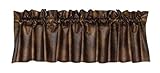 HiEnd Accents Rustic Faux Leather Western Valance - VL1005
