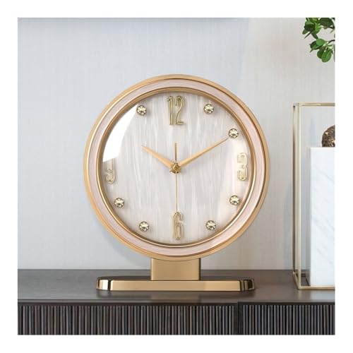 Relojes péndulo for sala estar modernos hechos de aleación y cuero verde 6