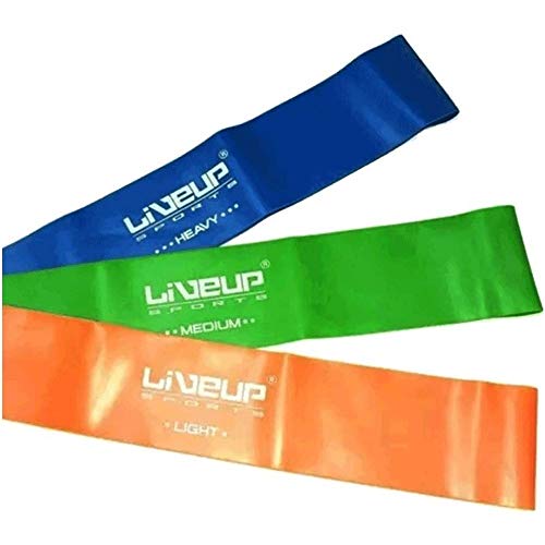 KIT 3 MINI BAND INTENSIDADE LEVE, MÉDIA, FORTE - LIVEUP