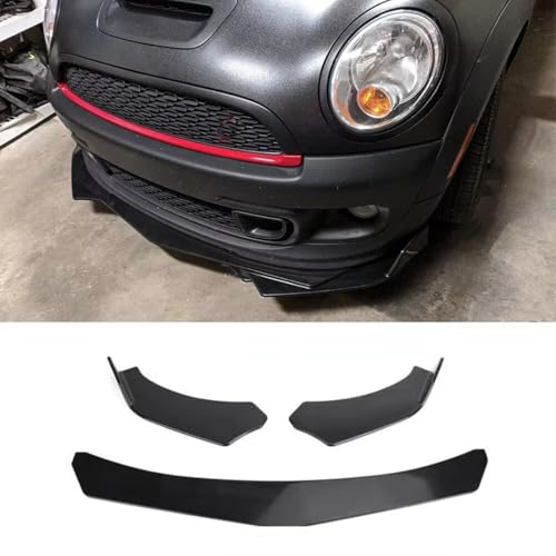 ljxwzh Alerón de Parachoques Delantero para Mini Cooper r53 r56 r58 r60 f56 f60, Difusor de Labio Divisor de Mentón de Parachoques,Material ABS
