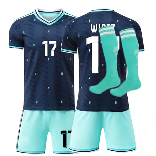 MRRTIME 2026 Fussball Trikot Kinder und Erwachsene Fußball Trikots, Heim Auswärts Fussball Trikot, Fussballtrikot Jungen Herren Football T-shirt, Short und Socken Set (17, 28,150-160CM) MRRTIME 2026 Fussball Trikot Kinder und Erwachsene Fußball Trikots, Heim Auswärts Fussball Trikot, Fussballtrikot Jungen Herren Football T-shirt, Short und Socken Set (17, 28,150-160CM)