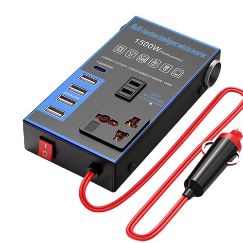 DC To AC Inverter – Reliable Voltage Conversion Device, Efficient Power Supply, Integrated Charging Support System, for Vehicles | Automotive Utility...