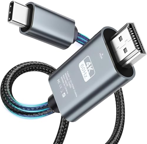 USB Type-C to HDMI ϊP[u ڑP[u 4Kfo ^CvC to HdmiΉ y X}z er ~[O AV j^[ ` j^[ Thunderbolt3/4݊ ݑΖ i-Phone 16/15 P