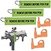 YONCONO 3Pack Chamber Safety Flag Fits Rifle Shotgun Pistol, Embroidery Tags Remove Before PEW PEW - Universal Compatibility (Green)